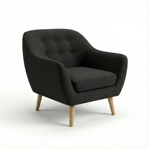 Fauteuil de Salon Noir